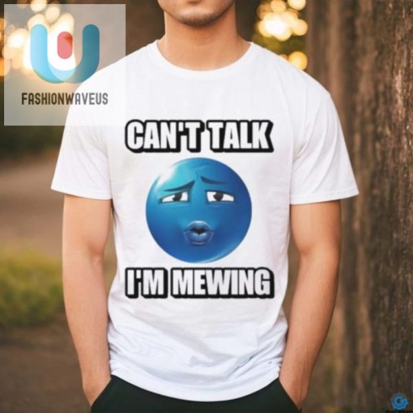 Mewing Ooh Blue Emoji Shirt Funny Official Cant Talk Tee fashionwaveus 1