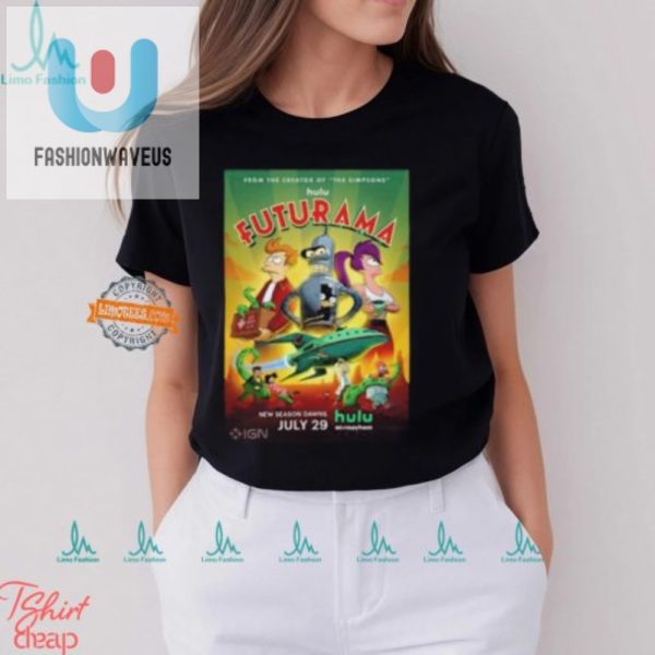 Score A Futurama Season 12 Tshirt Premieres July 29 fashionwaveus 1