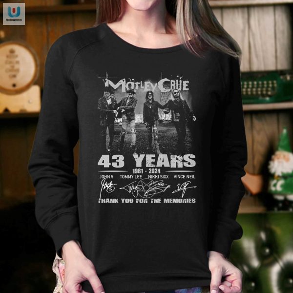 Rock On Motley Crue 43 Years Tee Hilarious Memories fashionwaveus 1 3