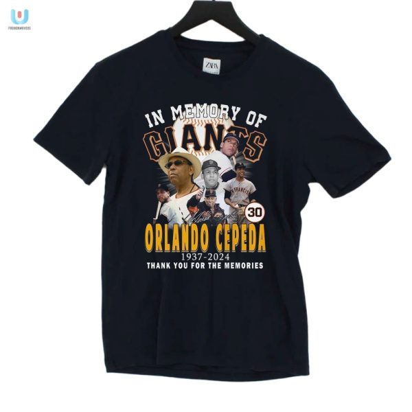 Farewell Orlando Cepeda Tee Wearable Tribute With A Smile fashionwaveus 1