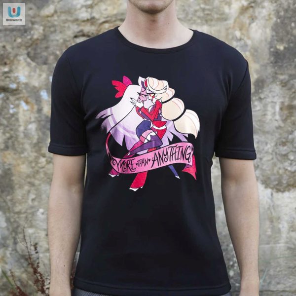 Get Laughs With Hazbin Hotel Charlie Vaggie Tshirt fashionwaveus 1