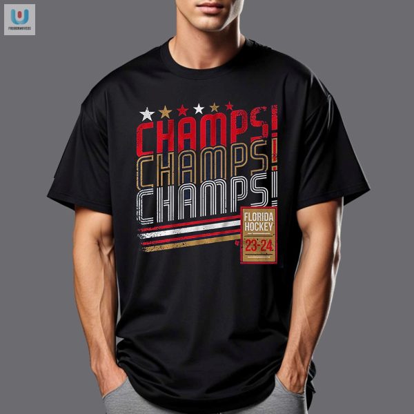 Triple Champs Florida Hockey Shirt Funny Unique fashionwaveus 1