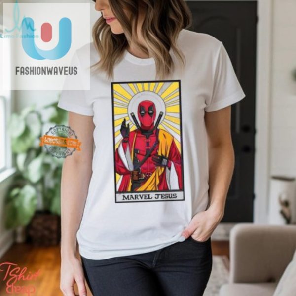 Deadpool Jesus Tarot Shirt Hilarious Wolverine Crossover Tee fashionwaveus 1 1