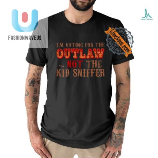 Funny Trump Outlaw Vs Kid Sniffer Voting Tshirt fashionwaveus 1 1