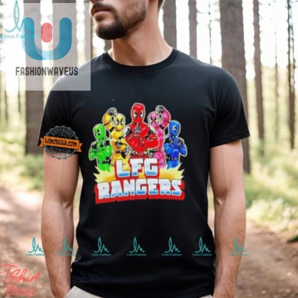 Epic Lfg Rangers Deadpool Meets Mighty Morphin Tshirt Fun fashionwaveus 1