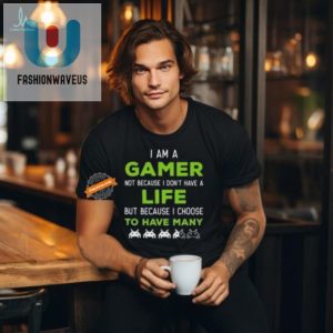 Funny Gamer Tshirt Choose Many Lives Not One fashionwaveus 1 2