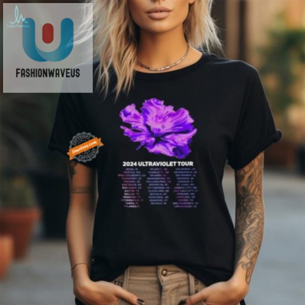 Get Lit With Kaivon Ultraviolet Tour 2024 Tee Limited fashionwaveus 1