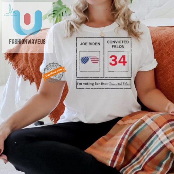 Unique Joe Biden Vs Felon Funny Voting Tshirt Humor fashionwaveus 1