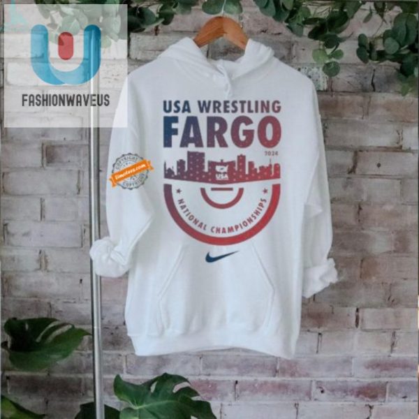 Score Gold In 2024 Official Nike Fargo Wrestling Tee fashionwaveus 1 1