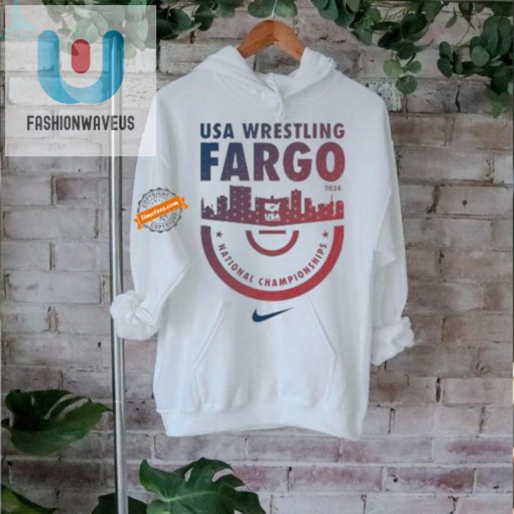 Score Gold In 2024 Official Nike Fargo Wrestling Tee