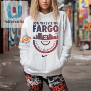 Score Gold In 2024 Official Nike Fargo Wrestling Tee fashionwaveus 1 2