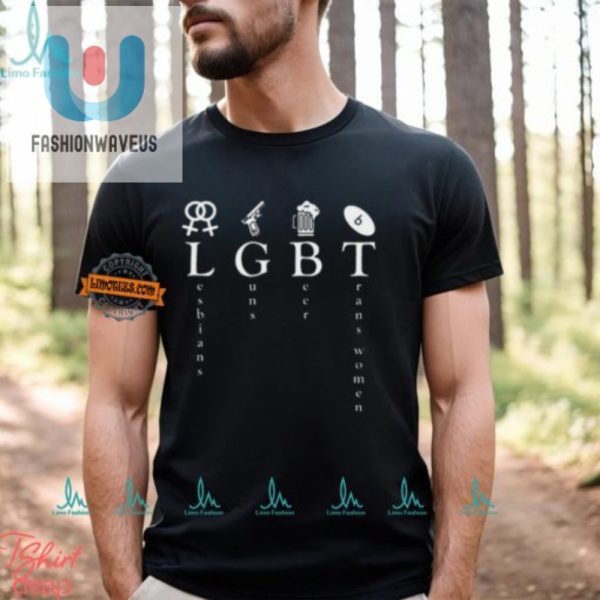 Quirky Tee Lesbians Guns Beer Trans Pride Get Yours fashionwaveus 1