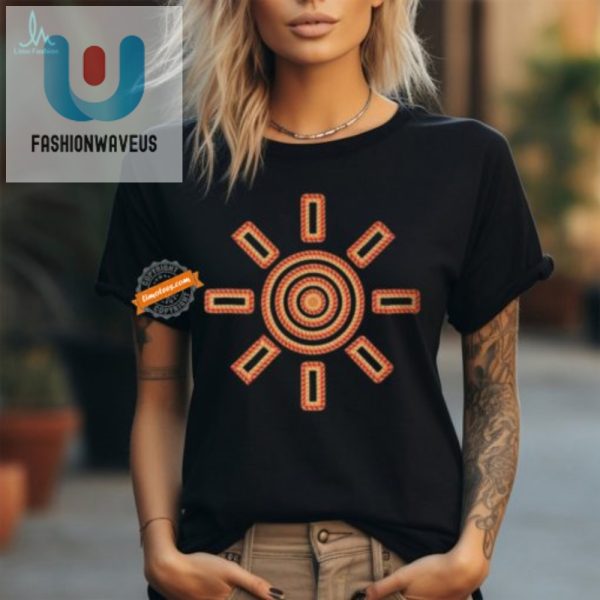 Brighten Your Day Witty Red Orange Sun Graphic Tee fashionwaveus 1 2