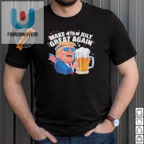 Funny Trump 4Th Of July Beer Tshirt Unique Patriotic Tee fashionwaveus 1 4