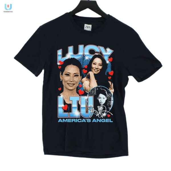 Get Your Laughs With Lucy Liu Americas Angel Tee fashionwaveus 1