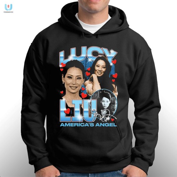 Get Your Laughs With Lucy Liu Americas Angel Tee fashionwaveus 1 2