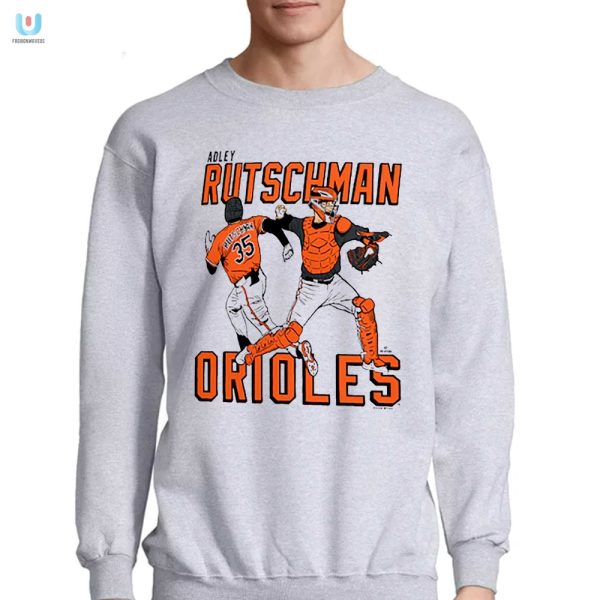 Adley Rutschman Orioles Funny Caricature Tshirt Unique Fun fashionwaveus 1 3