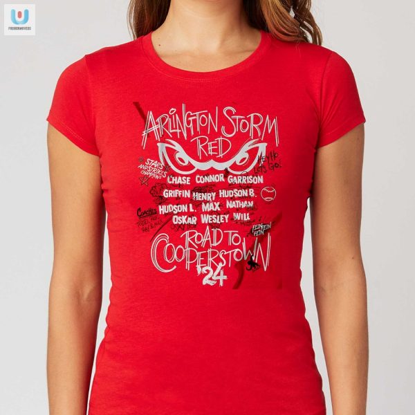 Get Laughs With Arlingtons Storm Red Cooperstown Tee fashionwaveus 1