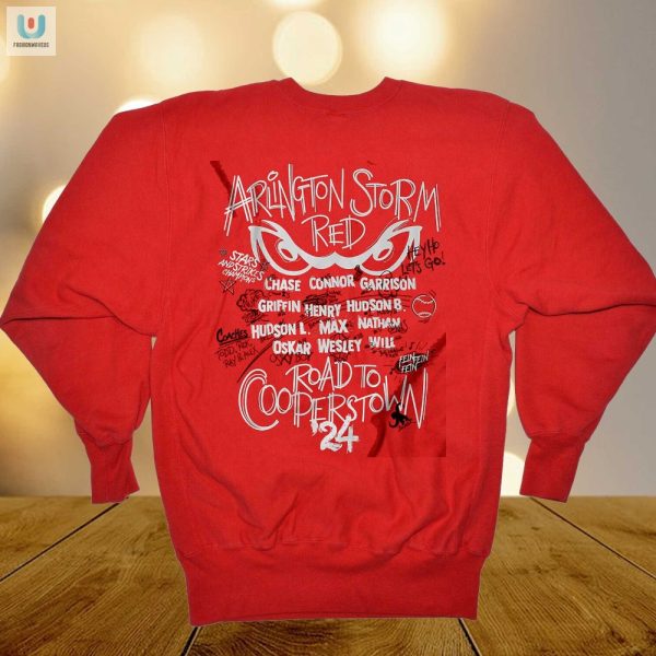 Get Laughs With Arlingtons Storm Red Cooperstown Tee fashionwaveus 1 1