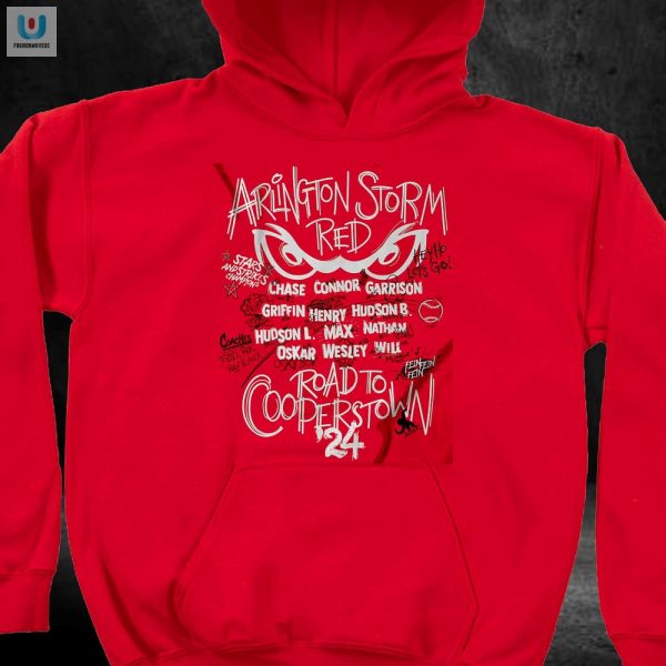 Get Laughs With Arlingtons Storm Red Cooperstown Tee fashionwaveus 1 2