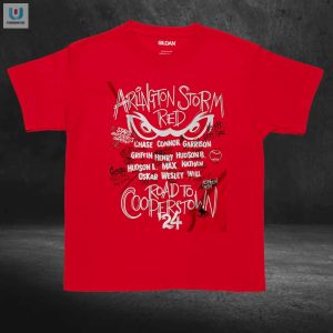 Get Laughs With Arlingtons Storm Red Cooperstown Tee fashionwaveus 1 3