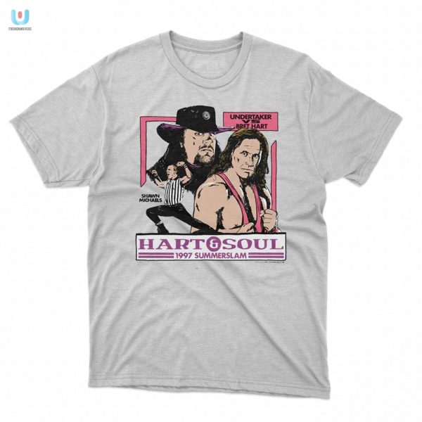 Get Slammed In Style Vintage Summerslam 97 Taker Vs. Hart Tee fashionwaveus 1