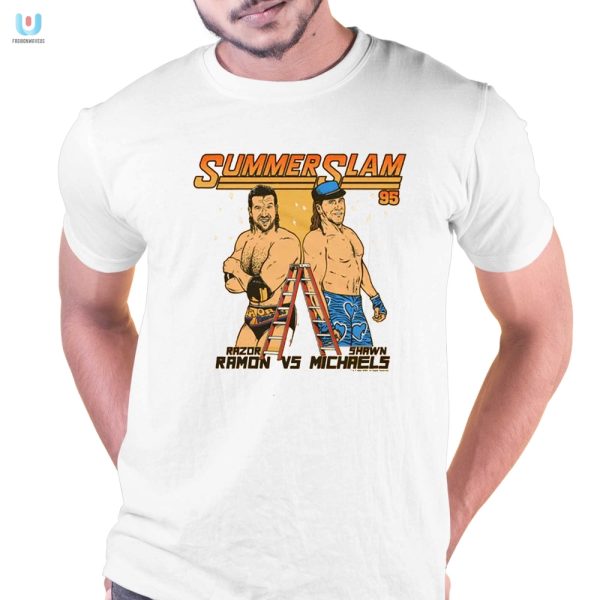 Hilariously Vintage Summerslam 95 Ramon Vs Michaels Tee fashionwaveus 1