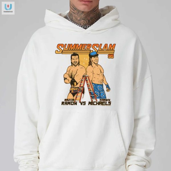 Hilariously Vintage Summerslam 95 Ramon Vs Michaels Tee fashionwaveus 1 2