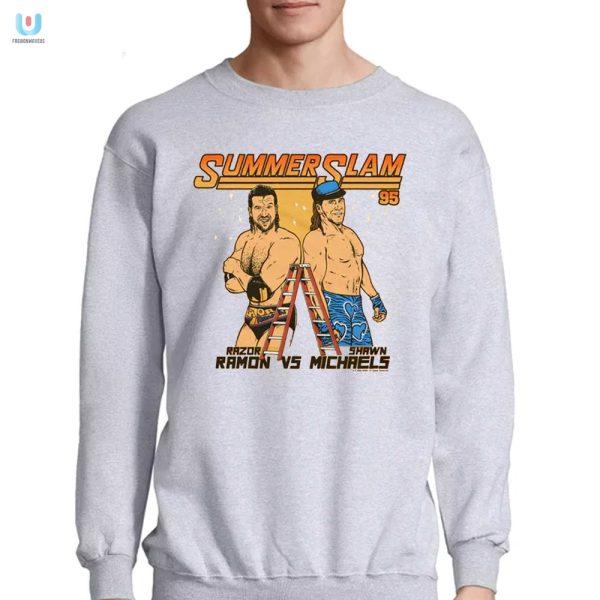 Hilariously Vintage Summerslam 95 Ramon Vs Michaels Tee fashionwaveus 1 3