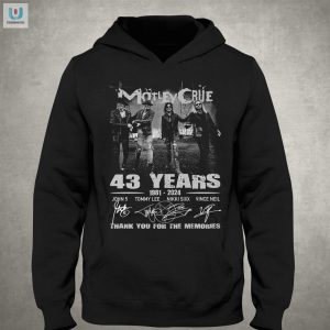 43 Years Of Motley Crue Madness Thank You Tshirt fashionwaveus 1 2