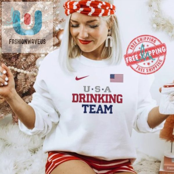 Funny Usa Drinking Team Nike Shirt Paris Olympics 2024 fashionwaveus 1