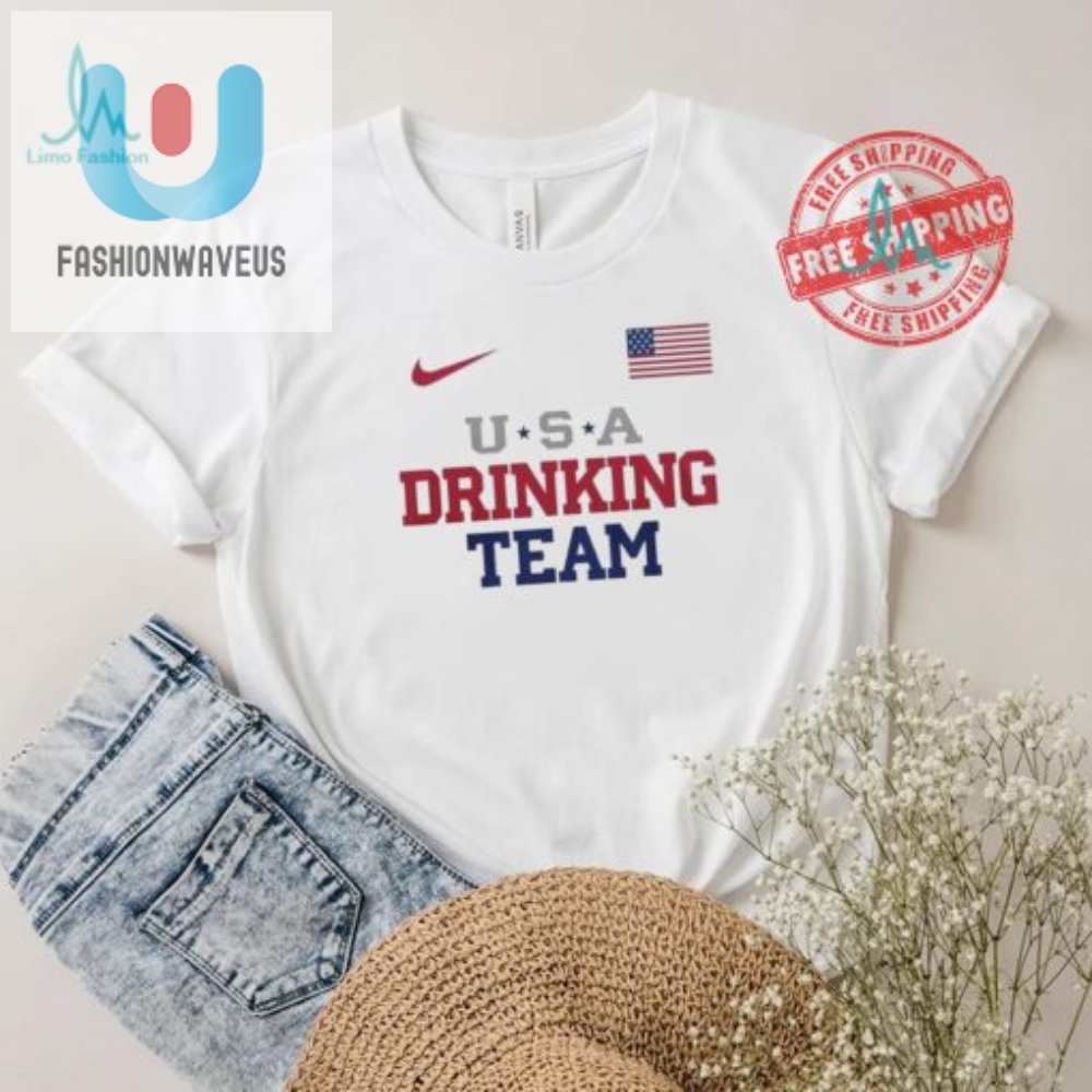 Funny Usa Drinking Team Nike Shirt  Paris Olympics 2024