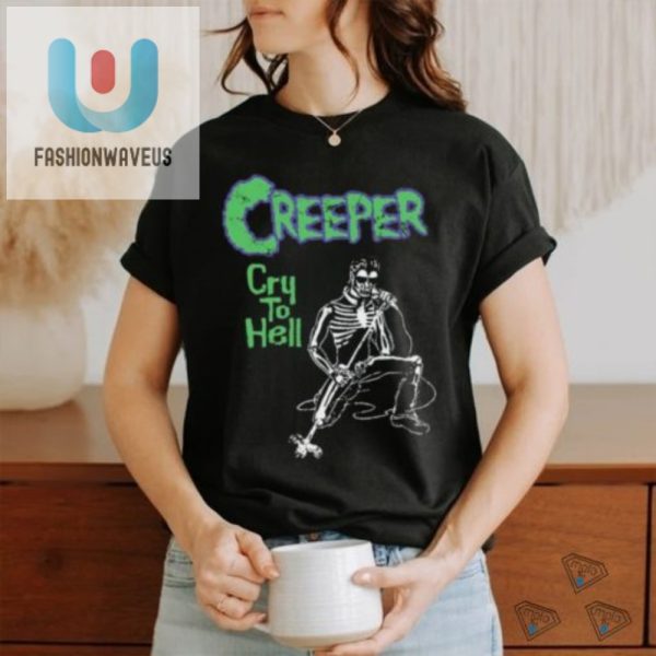 Creepily Fun Cry To Hell Shirt Devilishly Unique Tee fashionwaveus 1