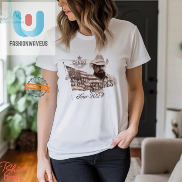 Rock Hard Laugh Harder In A Creed Fisher Tour 2024 Tee fashionwaveus 1 3