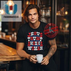 Retro Jesustrumpamerica Tee For Funny Fierce Women fashionwaveus 1 2