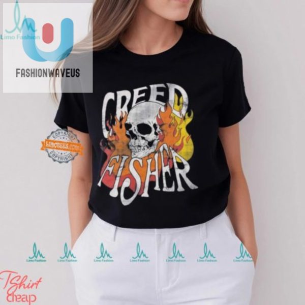 Rock Hilarious Style With Creed Fisher Skull Flames Shirt fashionwaveus 1