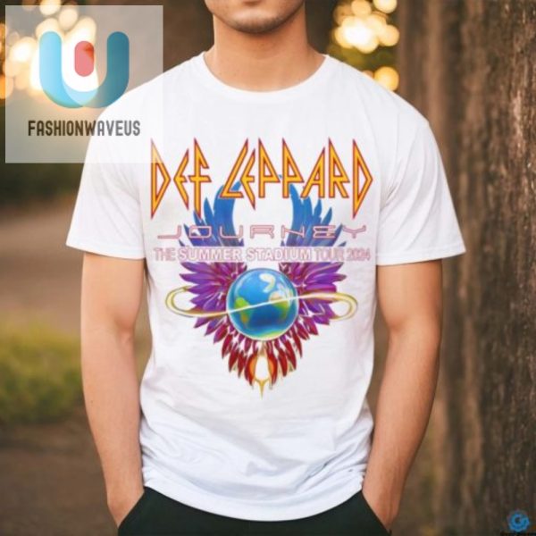 Rock On Quirky Def Leppard Journey 2024 Tour Tee fashionwaveus 1 2