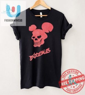 Quirky Skull Mickey Bacchus Logo Tee Fun Unique Design fashionwaveus 1 2