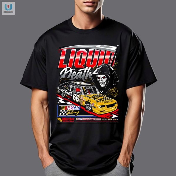 Rev Up Laughs With Nascar X Liquid Death Thirst Hearse Tee fashionwaveus 1