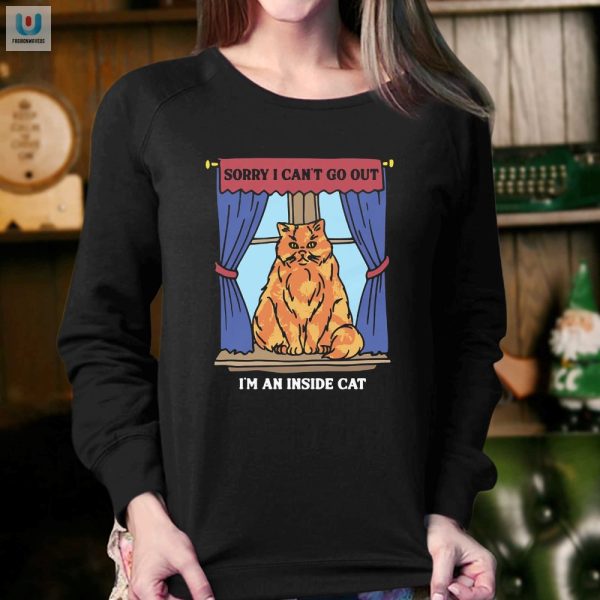 Funny Im An Inside Cat Shirt Unique Hilarious Gift fashionwaveus 1 3