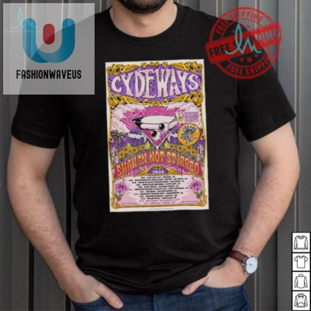 Get Rockin With Cydeways Shaken Not Stirred Tour Tee 2024