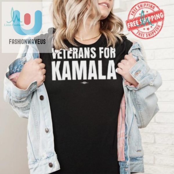 Funny Veterans For Kamala Shirt Unique Patriotic Tee fashionwaveus 1 2