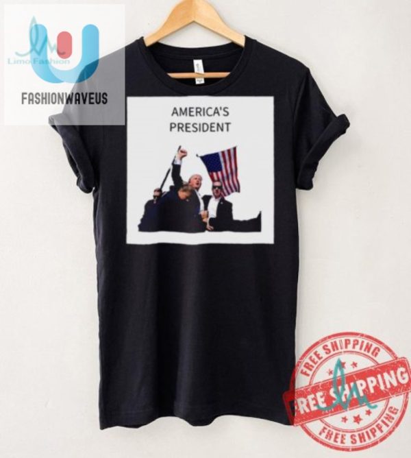 Trumps Fist In Air Tee Hilarious Unique Official Shirt fashionwaveus 1 3