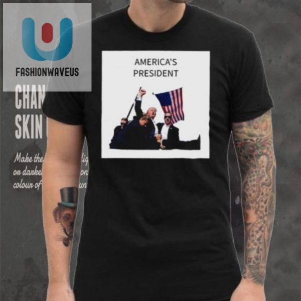 Trumps Fist In Air Tee Hilarious Unique Official Shirt fashionwaveus 1 5