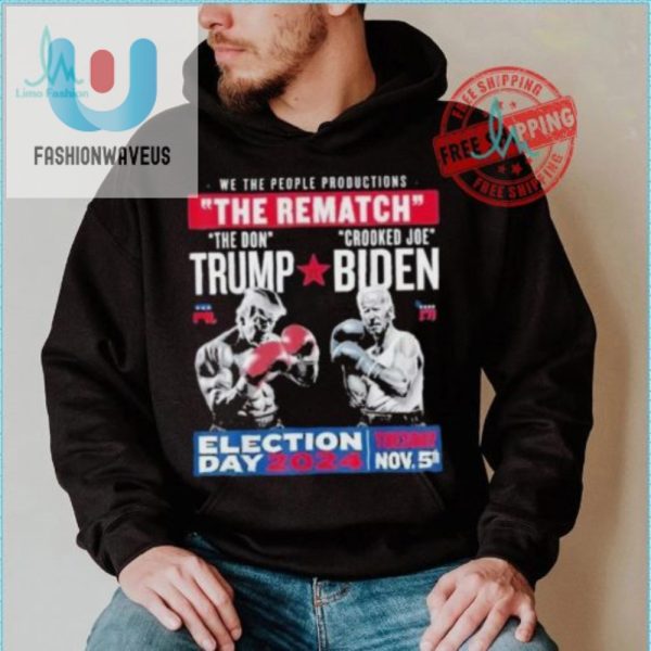 Trump Vs Biden Rematch 2024 Tshirt Election Day Humor fashionwaveus 1