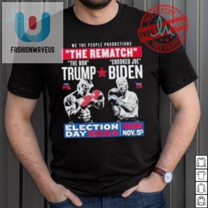 Trump Vs Biden Rematch 2024 Tshirt Election Day Humor fashionwaveus 1 1