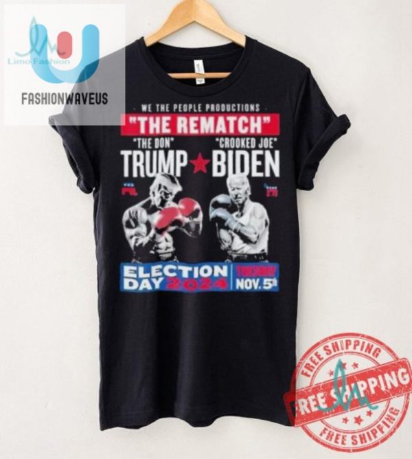 Trump Vs Biden Rematch 2024 Tshirt Election Day Humor fashionwaveus 1 3