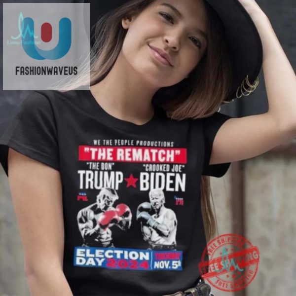 Trump Vs Biden Rematch 2024 Tshirt Election Day Humor fashionwaveus 1 4