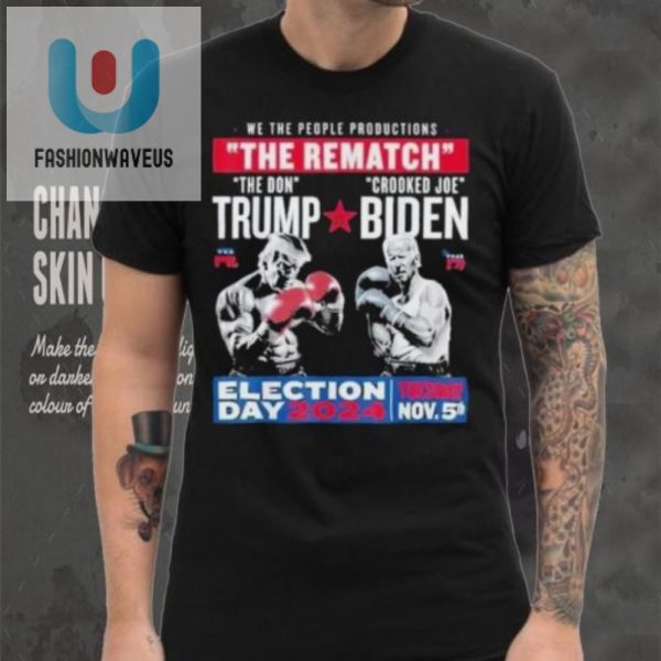 Trump Vs Biden Rematch 2024 Tshirt Election Day Humor fashionwaveus 1 5