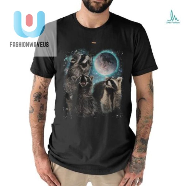 Howling Raccoon Moon Shirt Hilarious Unique Design fashionwaveus 1 2